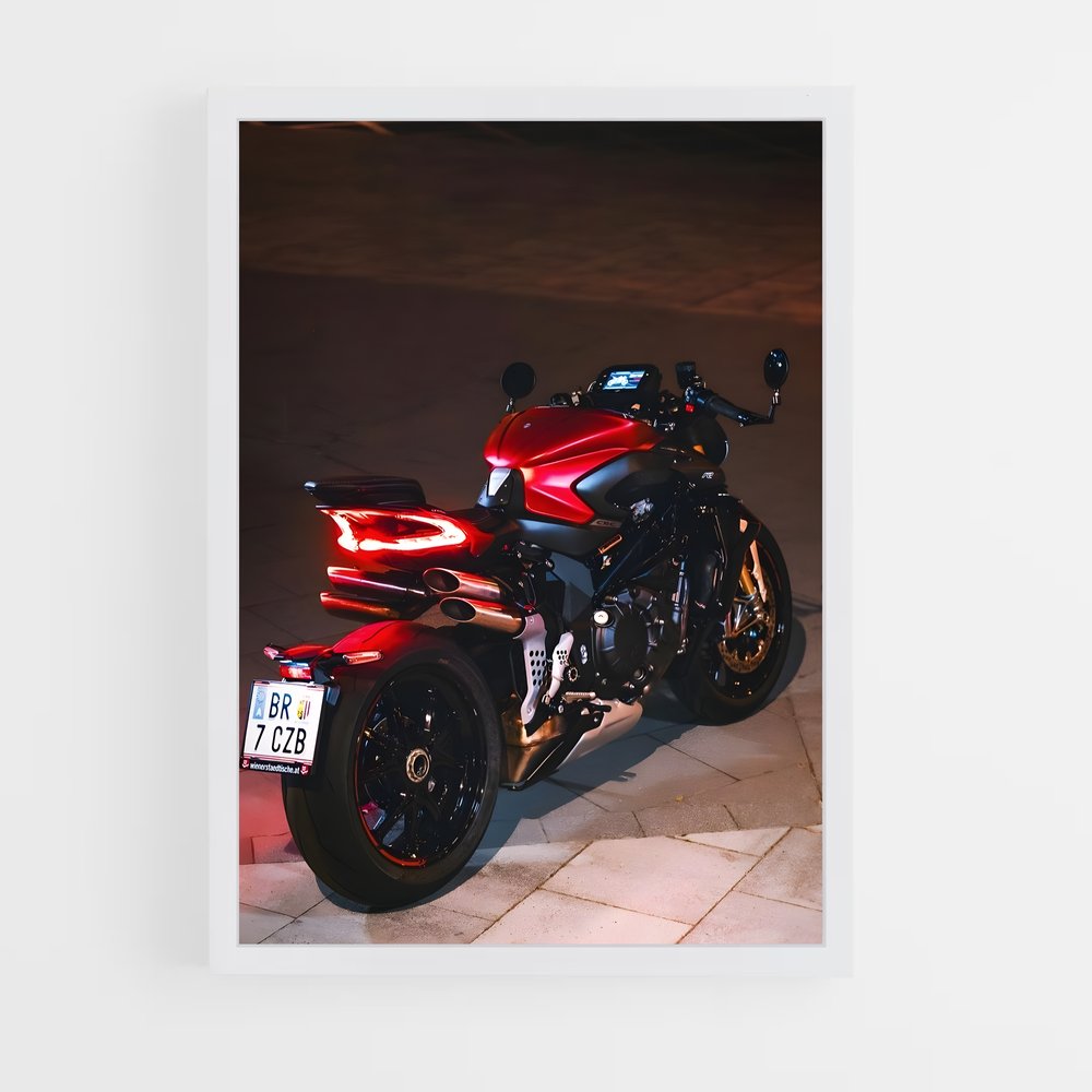 Poster Mv Agusta élégant (vue 3)